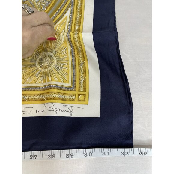 Vintage 100% Silk SOIE Scarf. Made Italy Created for The Metropolitan Opera. New - Picture 8 of 8